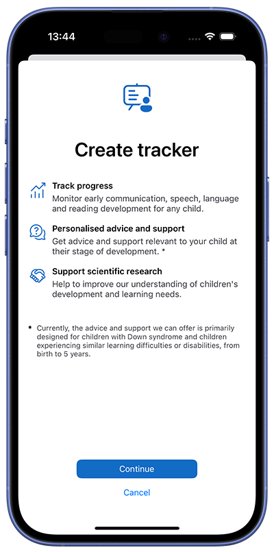 A screenshot of My Child's Progress