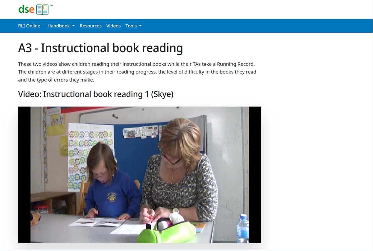 Screenshot of RLI Online web site